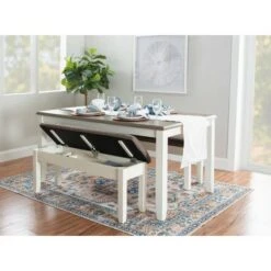 Emma Storage Bench - Powell Company White -Ottomans Official Shop unnamed file 3503