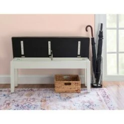 Emma Storage Bench - Powell Company White -Ottomans Official Shop unnamed file 3504