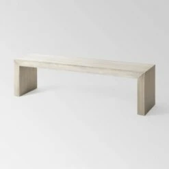 Pannell Farmhouse Dining Bench - Christopher Knight Home Light Gray -Ottomans Official Shop unnamed file 3528