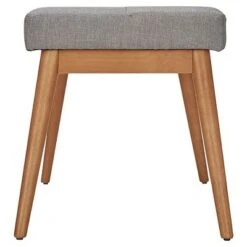 Sullivan Oak Mid Century Linen Bench - Inspire Q Smoke 13 Sullivan Oak Mid Century Linen Bench - Inspire Q Smoke -Ottomans Official Shop unnamed file 3560