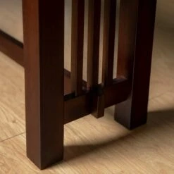 60" Cappuccino Wood Kitchen Dining Bench - Saracina Home -Ottomans Official Shop unnamed file 3613