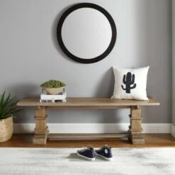 Joanna Dining Bench Rustic Brown - Crosley -Ottomans Official Shop unnamed file 3639