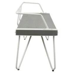 Stefani Industrial Dining, Entryway Bench - White - Lumisource