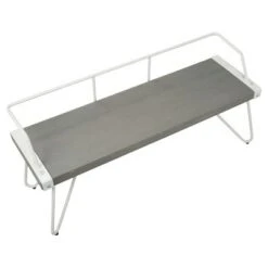 Stefani Industrial Dining, Entryway Bench - White - Lumisource -Ottomans Official Shop unnamed file 3678