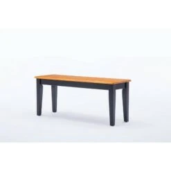 Shaker Dining Bench Wood/Black/Oak - Boraam