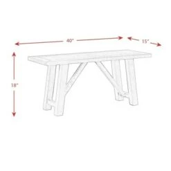 Carter Dining Bench Graphite Gray - Picket House Furnishings -Ottomans Official Shop unnamed file 3696