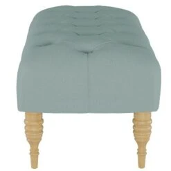 Tufted Bench - Simply Shabby Chic® Linen Seaglass 12 Tufted Bench - Simply Shabby Chic® Linen Seaglass -Ottomans Official Shop unnamed file 3712