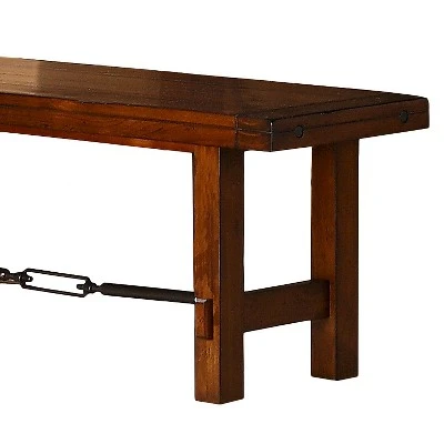 54" Bench Wood Oak - Inspire Q 4 54" Bench Wood Oak - Inspire Q - Image 2