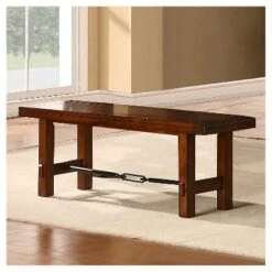 54" Bench Wood Oak - Inspire Q 8 54" Bench Wood Oak - Inspire Q -Ottomans Official Shop unnamed file 3755