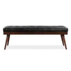 James Leather Bench - Poly & Bark Madagascar Cocoa -Ottomans Official Shop unnamed file 3804