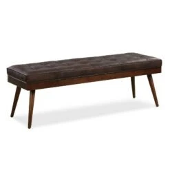James Leather Bench - Poly & Bark Madagascar Cocoa -Ottomans Official Shop unnamed file 3809