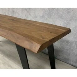 50" Light Acacia Wood Live Edge Dining Table Light Brown/Black - Timbergirl 8 50" Light Acacia Wood Live Edge Dining Table Light Brown/Black - Timbergirl -Ottomans Official Shop unnamed file 3821