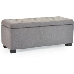 Adore Decor Arlo Tufted Storage Bench - Adore Décor Gray