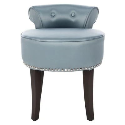 Georgia Vanity Stool - Safavieh Blush Pink/espresso 8 Georgia Vanity Stool - Safavieh Blush Pink/espresso - Image 6