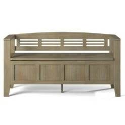 48" Chandler Solid Wood Entryway Storage Bench - Wyndenhall Distressed Gray -Ottomans Official Shop unnamed file 3892