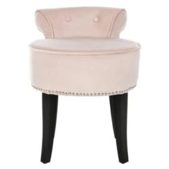 Georgia Vanity Stool - Safavieh Blush Pink/espresso 19 Georgia Vanity Stool - Safavieh Blush Pink/espresso -Ottomans Official Shop unnamed file 391