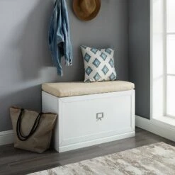 Harper Entryway Storage Bench - Crosley Gray/creme -Ottomans Official Shop unnamed file 3920