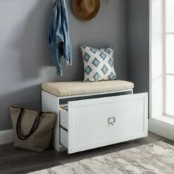 Harper Entryway Storage Bench - Crosley Gray/creme -Ottomans Official Shop unnamed file 3921