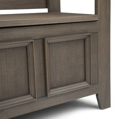 48" Halifax Entryway Storage Bench - WyndenHall Light Avalon Brown 7 48" Halifax Entryway Storage Bench - WyndenHall Light Avalon Brown - Image 5