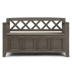 48" Halifax Entryway Storage Bench - WyndenHall Light Avalon Brown 24 48" Halifax Entryway Storage Bench - WyndenHall Light Avalon Brown -Ottomans Official Shop unnamed file 3937