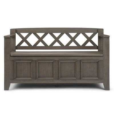 48" Halifax Entryway Storage Bench - WyndenHall Light Avalon Brown 9 48" Halifax Entryway Storage Bench - WyndenHall Light Avalon Brown - Image 7