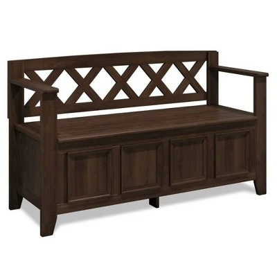 48" Halifax Entryway Storage Bench - WyndenHall Light Avalon Brown 17 48" Halifax Entryway Storage Bench - WyndenHall Light Avalon Brown - Image 15