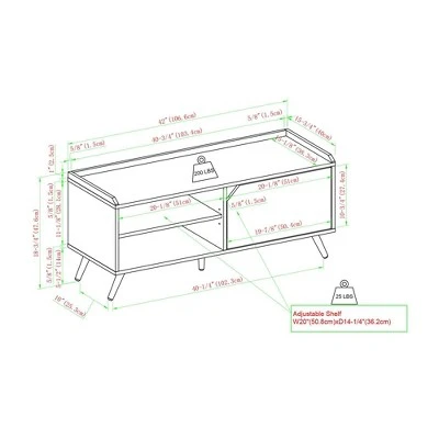Mid-Century Modern 42" Entryway Bench with Storage - Saracina Home Dark Walnut 8 Mid-Century Modern 42" Entryway Bench with Storage - Saracina Home Dark Walnut - Image 6