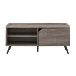 Mid-Century Modern 42" Entryway Bench with Storage - Saracina Home Dark Walnut 17 Mid-Century Modern 42" Entryway Bench with Storage - Saracina Home Dark Walnut -Ottomans Official Shop unnamed file 3954