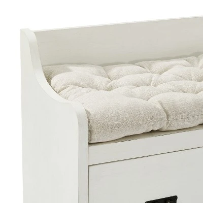 Fremont Entryway Bench - Crosley White 6 Fremont Entryway Bench - Crosley White - Image 4