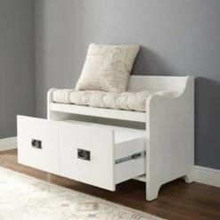 Fremont Entryway Bench - Crosley White 18 Fremont Entryway Bench - Crosley White -Ottomans Official Shop unnamed file 3969