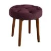 Adore Decor Penelope Round Tufted Stool - Adore Décor Navy