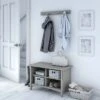 Salinas Shoe Storage Bench Gray - Bush Furniture -Ottomans Official Shop unnamed file 3973