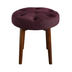 Adore Decor Penelope Round Tufted Stool - Adore Décor Navy 13 Adore Decor Penelope Round Tufted Stool - Adore Décor Navy -Ottomans Official Shop unnamed file 400