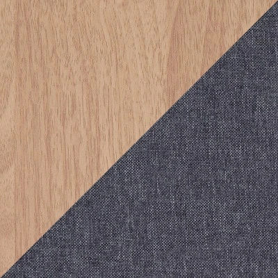 40" Telephone Polyester Wood Contemporary Bench - LumiSource Natural/gray 8 40" Telephone Polyester Wood Contemporary Bench - LumiSource Natural/gray - Image 6