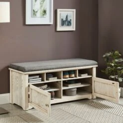 Gidney Storage Bench Weather White - HOMES: Inside + Out 6 Gidney Storage Bench Weather White - HOMES: Inside + Out -Ottomans Official Shop unnamed file 4079
