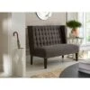 Tufted Nailhead Trim Entryway Bench Anthracite Gray - HomeFare 1 Tufted Nailhead Trim Entryway Bench Anthracite Gray - HomeFare -Ottomans Official Shop unnamed file 4081