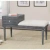 Luce Mid Century Modern Storage Bench Weathered Gray - HOMES: Inside + Out -Ottomans Official Shop unnamed file 4085