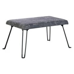 Backless Seat Foldable Legs - Ore International Gray -Ottomans Official Shop unnamed file 4107