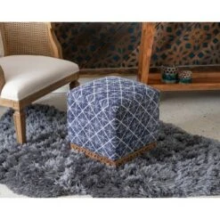 Stilz Square Ottoman - Powell Company Blue -Ottomans Official Shop unnamed file 4132