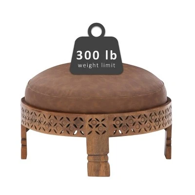 Gennady Ottoman - Powell Company Brown 4 Gennady Ottoman - Powell Company Brown - Image 2