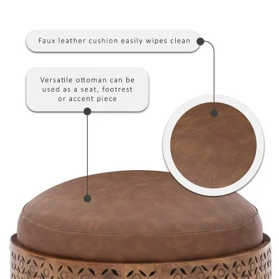Gennady Ottoman - Powell Company Brown 6 Gennady Ottoman - Powell Company Brown - Image 4