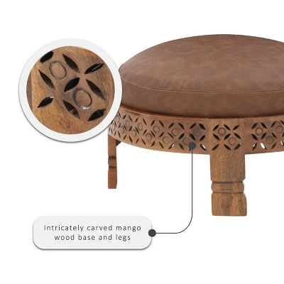 Gennady Ottoman - Powell Company Brown 7 Gennady Ottoman - Powell Company Brown - Image 5