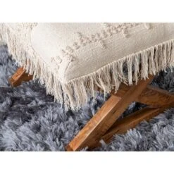 Colmar Tassel Ottoman Off White - Powell Company -Ottomans Official Shop unnamed file 4158
