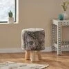 Ewell Handcrafted Boho Jacquard Stool Black/Beige/Natural - Christopher Knight Home -Ottomans Official Shop unnamed file 4161