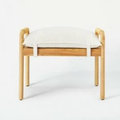 Threshold Designed W/Studio McGee Ventura Ottoman Natural - Threshold™ designed with Studio McGee