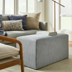 Threshold Designed W/Studio McGee Lynwood Cube Bench - Threshold™ designed with Studio McGee Wide Striped Cream