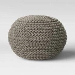 Cloverly Chunky Knit Pouf - Threshold™ Blush/beige -Ottomans Official Shop unnamed file 4251
