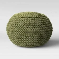 Cloverly Chunky Knit Pouf - Threshold™ Blush/beige -Ottomans Official Shop unnamed file 4252