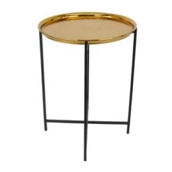 Transitional Aluminum Accent Table - Olivia & May Gold -Ottomans Official Shop unnamed file 432
