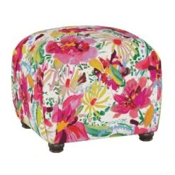 Poppy Ottoman in Patterns - Opalhouse™ Green & Teal Floral -Ottomans Official Shop unnamed file 4339